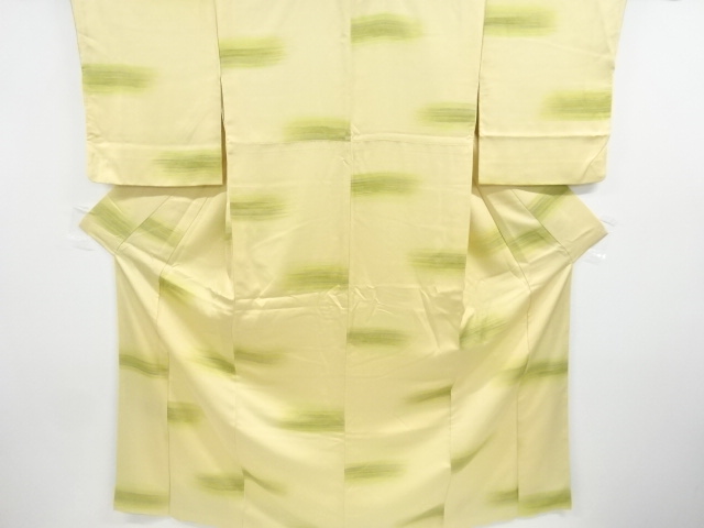 JAPANESE KIMONO / VINTAGE KOMON KIMONO / KASURI STRIPE PATTERN